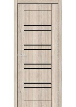 Двері Europe Doors Шотландія POLITEX Чорне скло
