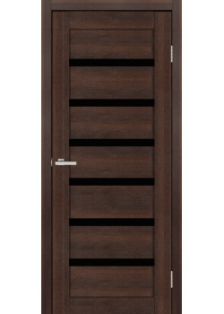 Двері Europe Doors Франція PVC Чорне скло