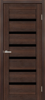 Двери Europe Doors Франция PVC Черное стекло