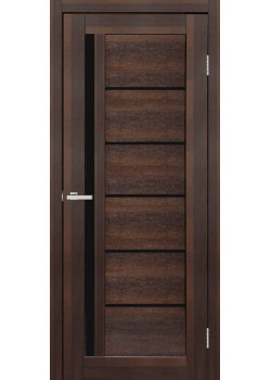 Двері Europe Doors Англія PVC Чорне скло