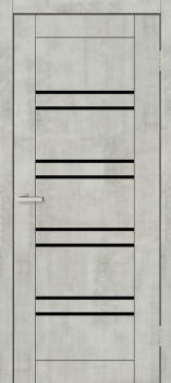 Двери Europe Doors Шотландия PVC Черное стекло