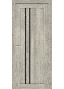 Двері Europe Doors Бельгія PVC Чорне скло
