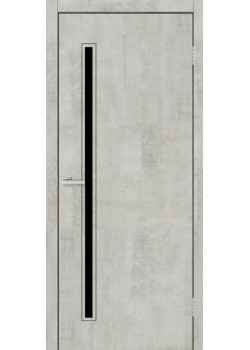 Двері Europe Doors Естонія PVC Чорне скло
