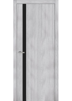 Двері Europe Doors Литва PVC Чорне скло