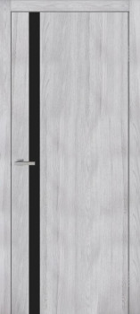 Двери Europe Doors Литва PVC Черное стекло