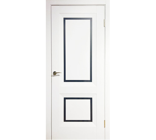 Межкомнатные Двери Europe Doors Греция SUPER MATE Черное стекло ПВХ плёнка