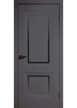 Двері Europe Doors Греція SUPER MATE Чорне скло