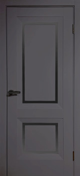 Двери Europe Doors Греция SUPER MATE Черное стекло