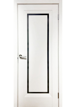Двері Europe Doors Італія SUPER MATE Чорне скло