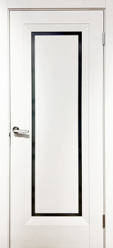Двери Europe Doors Италия SUPER MATE Черное стекло