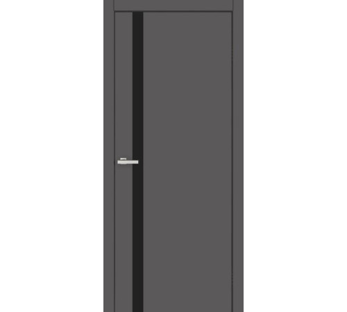 Межкомнатные Двери Europe Doors Литва SUPER MATE Черное стекло ПВХ плёнка