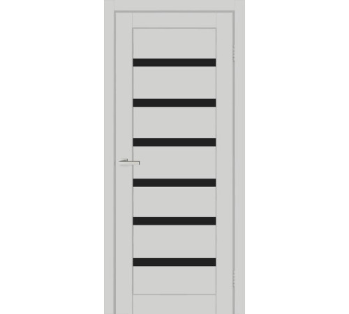 Міжкімнатні Двері Europe Doors Франція SUPER MATE Чорне скло ПВХ плівка