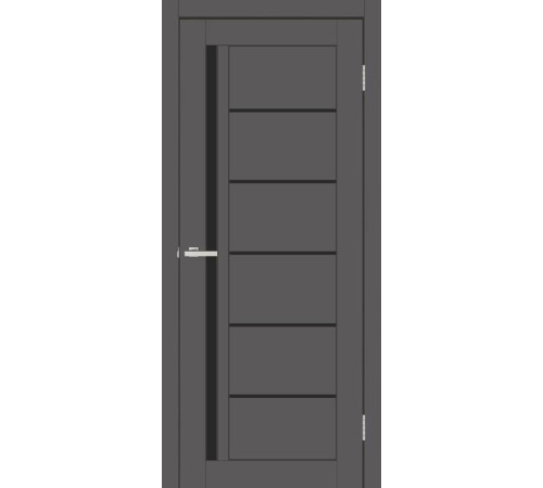 Міжкімнатні Двері Europe Doors Англія SUPER MATE Чорне скло ПВХ плівка
