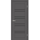 Межкомнатные Двери Europe Doors Шотландия SUPER MATE Черное стекло ПВХ плёнка