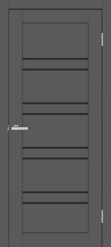 Двери Europe Doors Шотландия SUPER MATE Черное стекло
