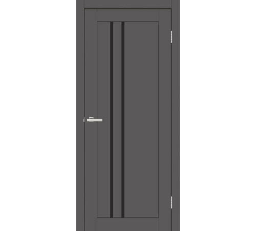 Міжкімнатні Двері Europe Doors Бельгія SUPER MATE Чорне скло ПВХ плівка