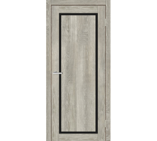 Двері Europe Doors Кіпр PVC Чорне скло