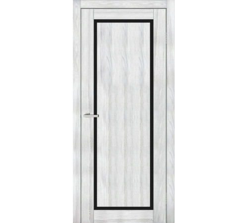 Двері Europe Doors Кіпр PVC Чорне скло