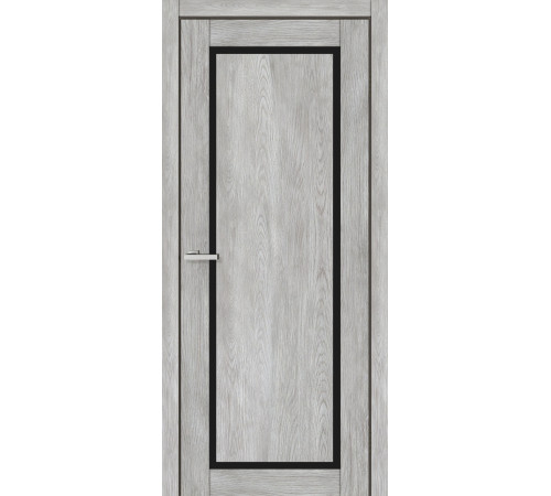 Двері Europe Doors Кіпр PVC Чорне скло
