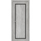 Двері Europe Doors Кіпр PVC Чорне скло