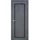 Двері Europe Doors Кіпр PVC Чорне скло