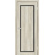 Двері Europe Doors Кіпр PVC Чорне скло