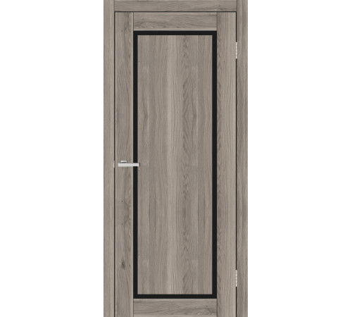 Двері Europe Doors Кіпр PVC Чорне скло