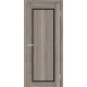 Двері Europe Doors Кіпр PVC Чорне скло