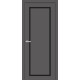 Двері Europe Doors Кіпр PVC Чорне скло
