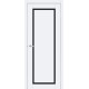 Двері Europe Doors Кіпр PVC Чорне скло