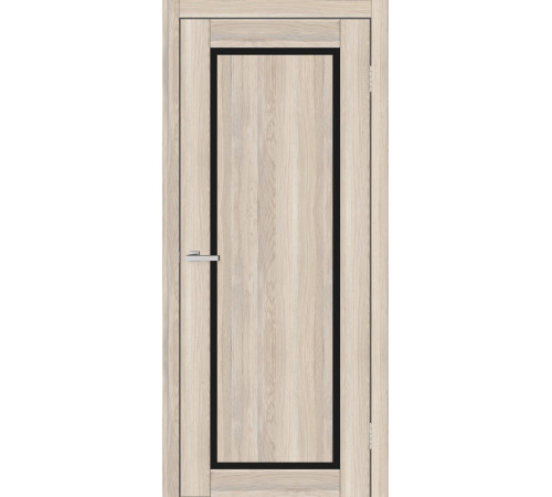 Двері Europe Doors Кіпр PVC Чорне скло