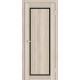 Двері Europe Doors Кіпр PVC Чорне скло