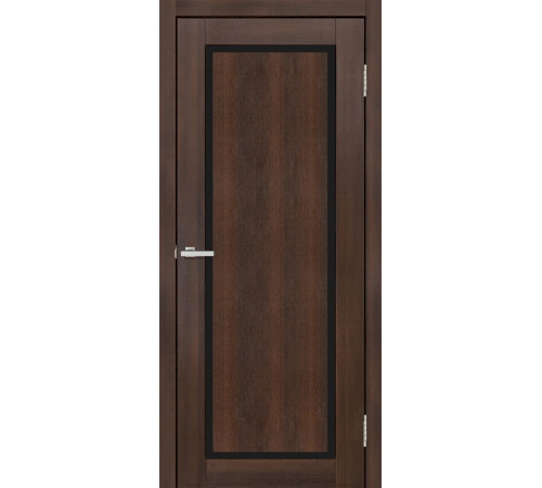 Двері Europe Doors Кіпр PVC Чорне скло