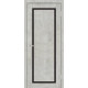 Двері Europe Doors Кіпр PVC Чорне скло