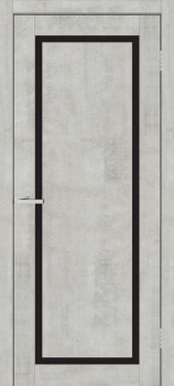 Двери Europe Doors Кипр PVC Черное стекло