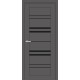 Двері Europe Doors Туреччина PVC Чорне скло