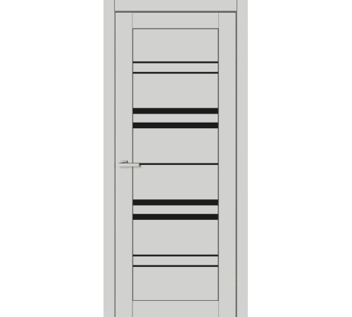 Двері Europe Doors Туреччина PVC Чорне скло