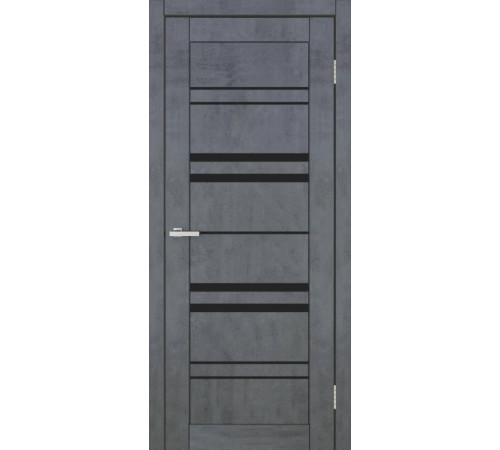 Двері Europe Doors Туреччина PVC Чорне скло