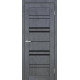 Двері Europe Doors Туреччина PVC Чорне скло