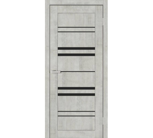 Двері Europe Doors Туреччина PVC Чорне скло