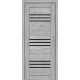 Двері Europe Doors Монако PVC Чорне скло