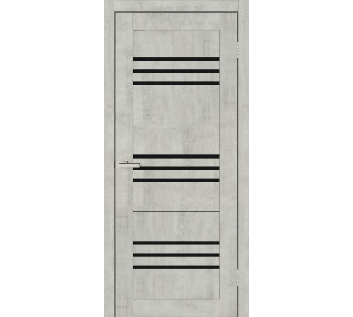 Двері Europe Doors Монако PVC Чорне скло
