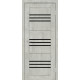 Двері Europe Doors Монако PVC Чорне скло