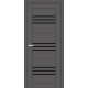 Двері Europe Doors Монако PVC Чорне скло
