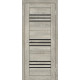 Двері Europe Doors Монако PVC Чорне скло