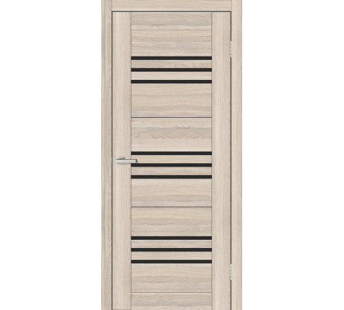 Двері Europe Doors Монако PVC Чорне скло