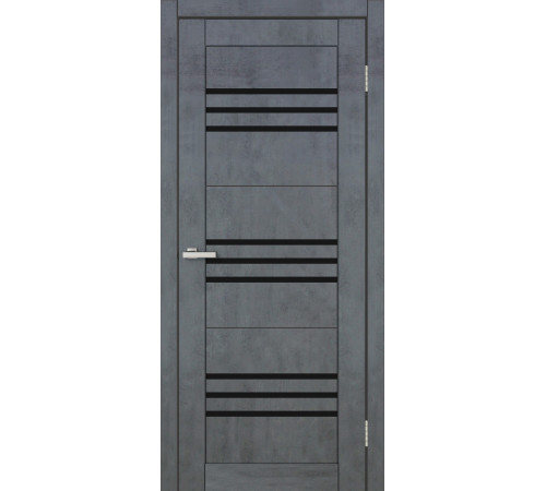 Двері Europe Doors Монако PVC Чорне скло
