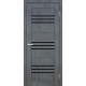 Двері Europe Doors Монако PVC Чорне скло