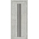 Двери Europe Doors Люксембург PVC Черное стекло