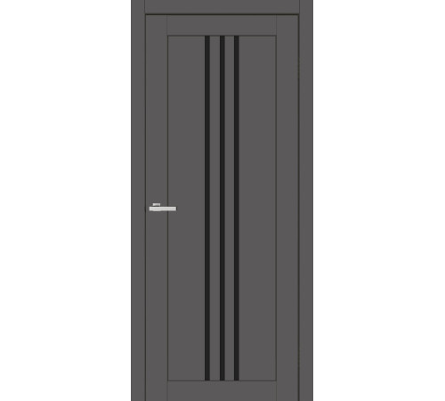 Двери Europe Doors Люксембург PVC Черное стекло